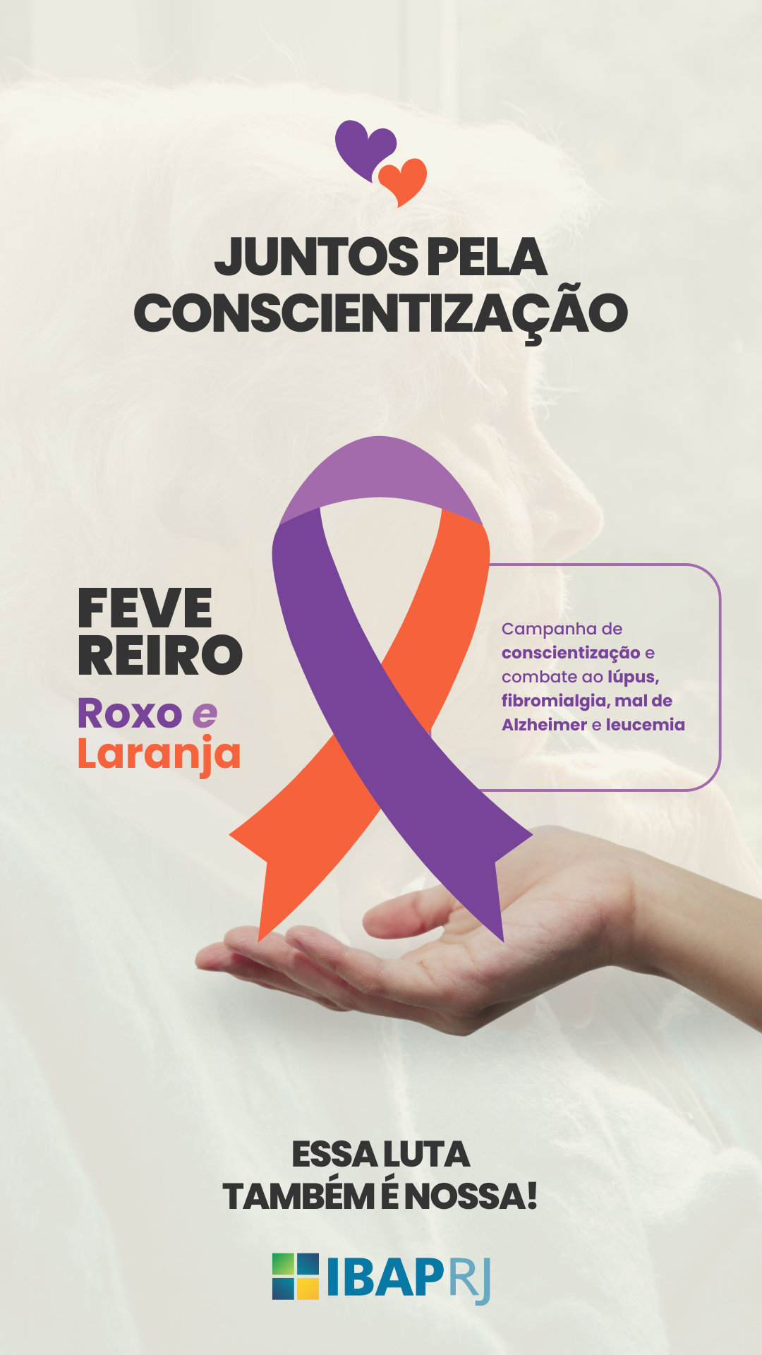 Campanha de Conscientização Fevereiro Roxo e Laranja Simples para Story.zip - 2